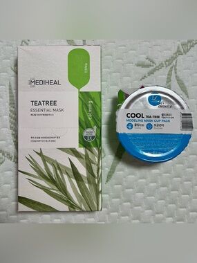 Mediheal Tea Tree Essential Mask & Cool Tea-Tree Modeling Cup Pack